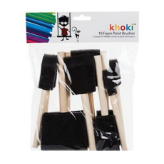 Sponge Foam Tip Brushes - 10 Piece